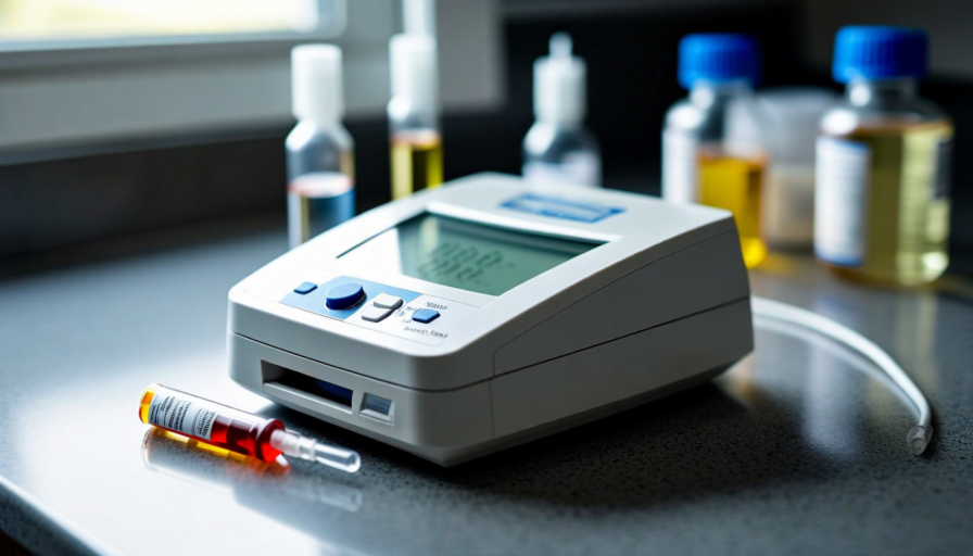 Veterinary point-of-care blood analyzer device